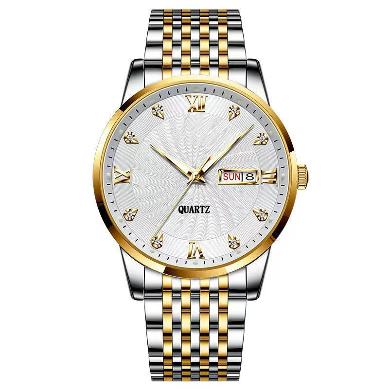 New Arrival Customizable New Design Dial Calendar Waterproof Stainless Steel Minimalist Watch Men