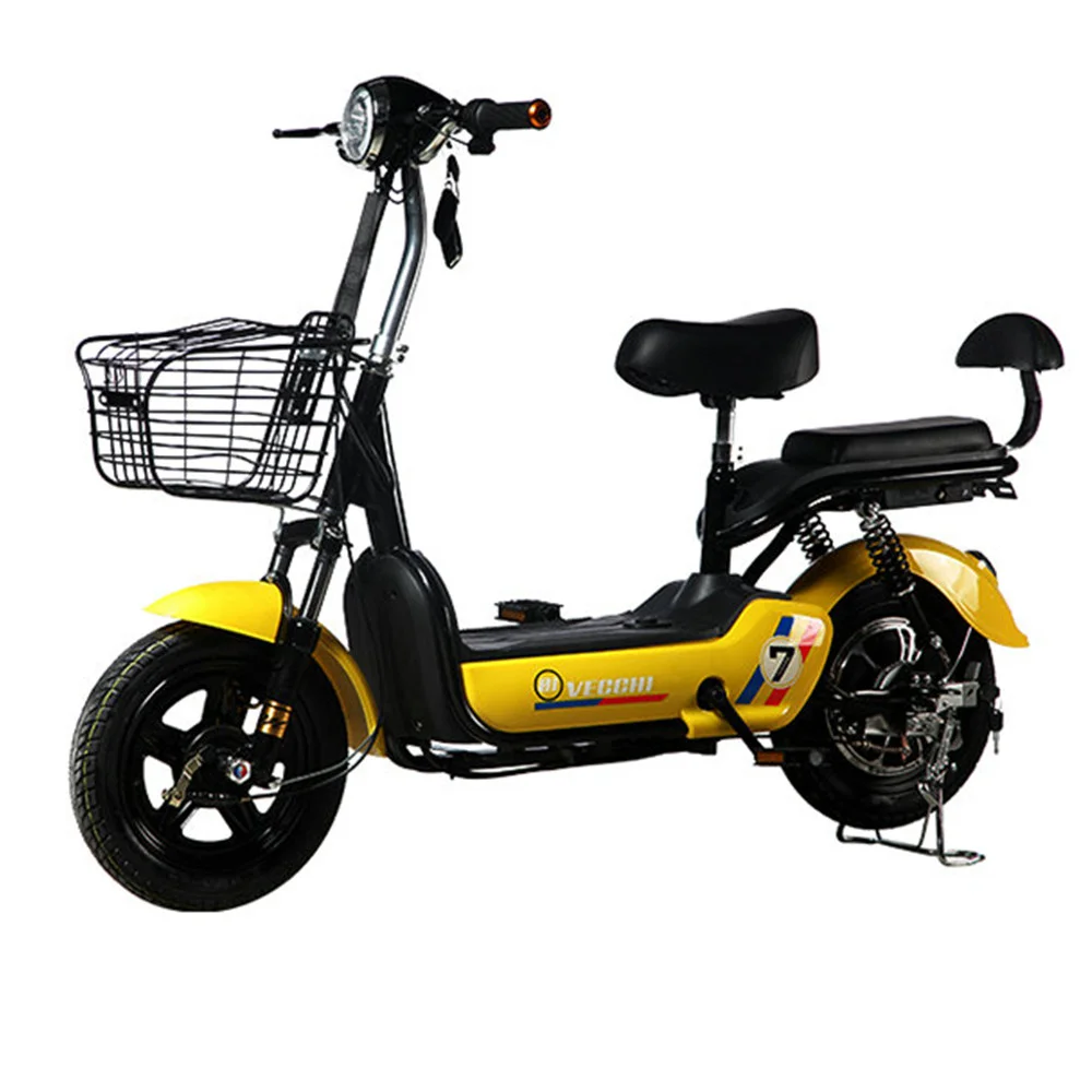 Small battery car student office worker electric bicycle new bike adult electric bicycle 48V LED lights