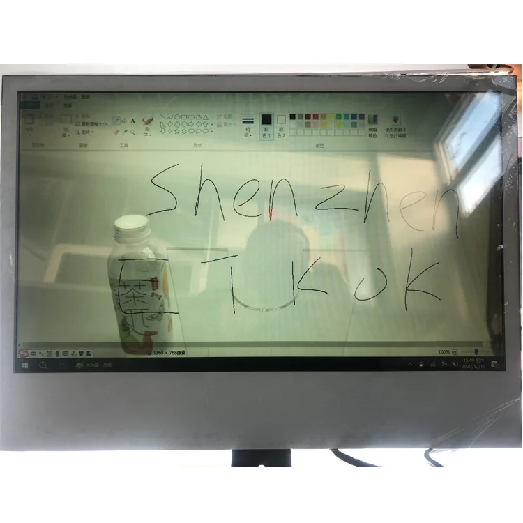 21.5 Inch Transparent LCD Screen Display Ratio 16:9 Capacitive Touch Screen H DMI Input 12vDC Input