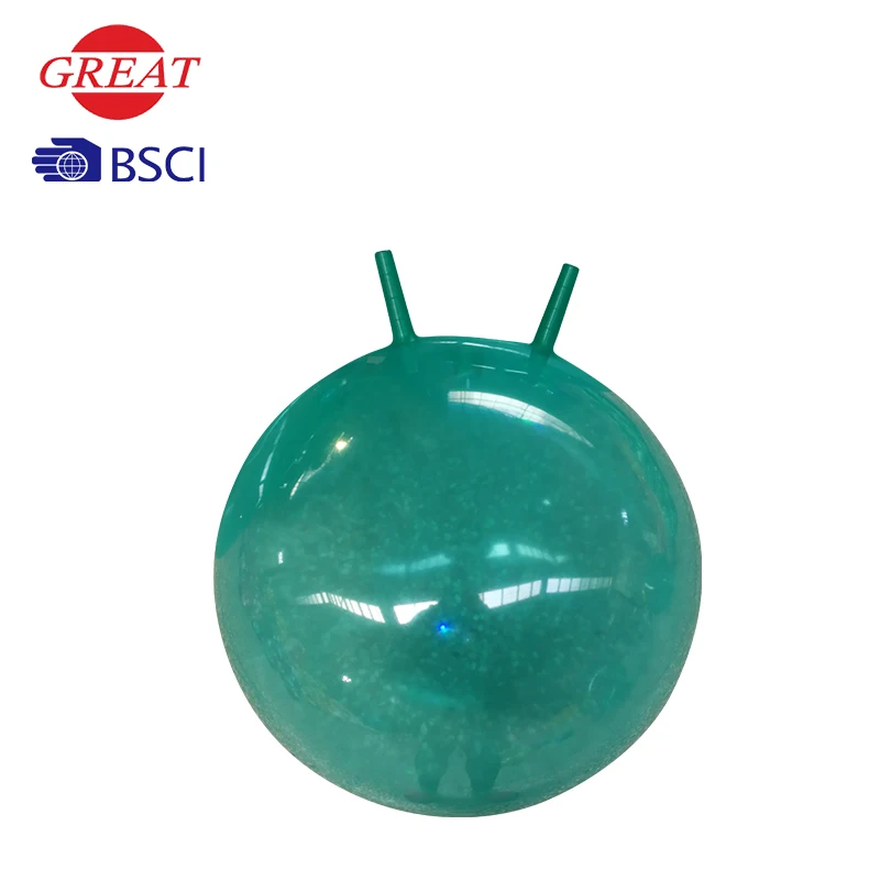 Plush cover pvc kid animal balance jumping monster hopper ball