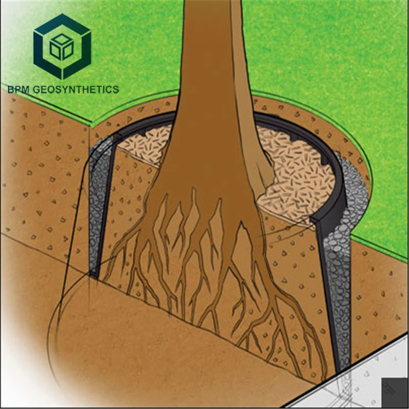 Толстый пластиковый линейный барьер для корней растений подкладка 1 5 мм бамбуковый Корневище Deeproot немодулированный геомембран корневые барьеры HDPE зрелых деревьев
