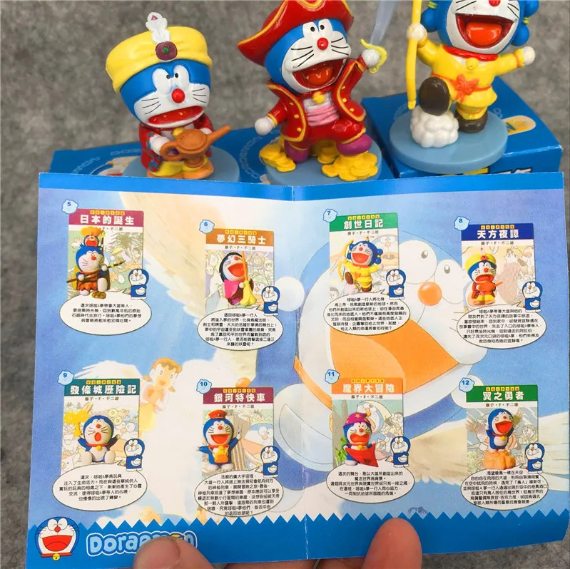 Japan Anime 35th Anniversary Edition Doraemon Figure Blind Box Car Desktop Decoration