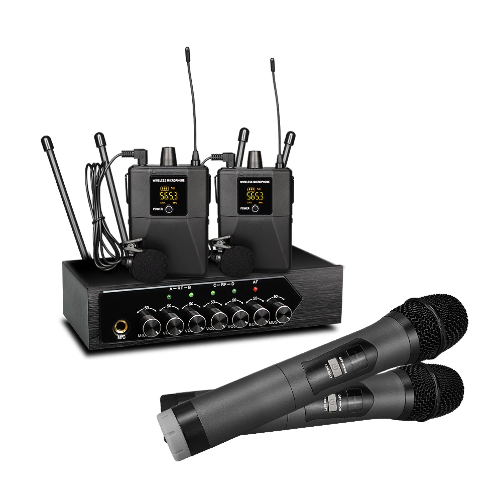 S1400 live производительность BT эхо беспроводной UHF портативный 4 канальный