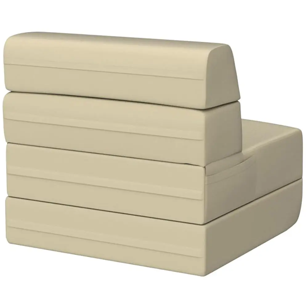 Modern Tufted Single Sofa Bed Convertible and Extendable for Indoor/Outdoor Use in Bedroom or Living Room for Apartments