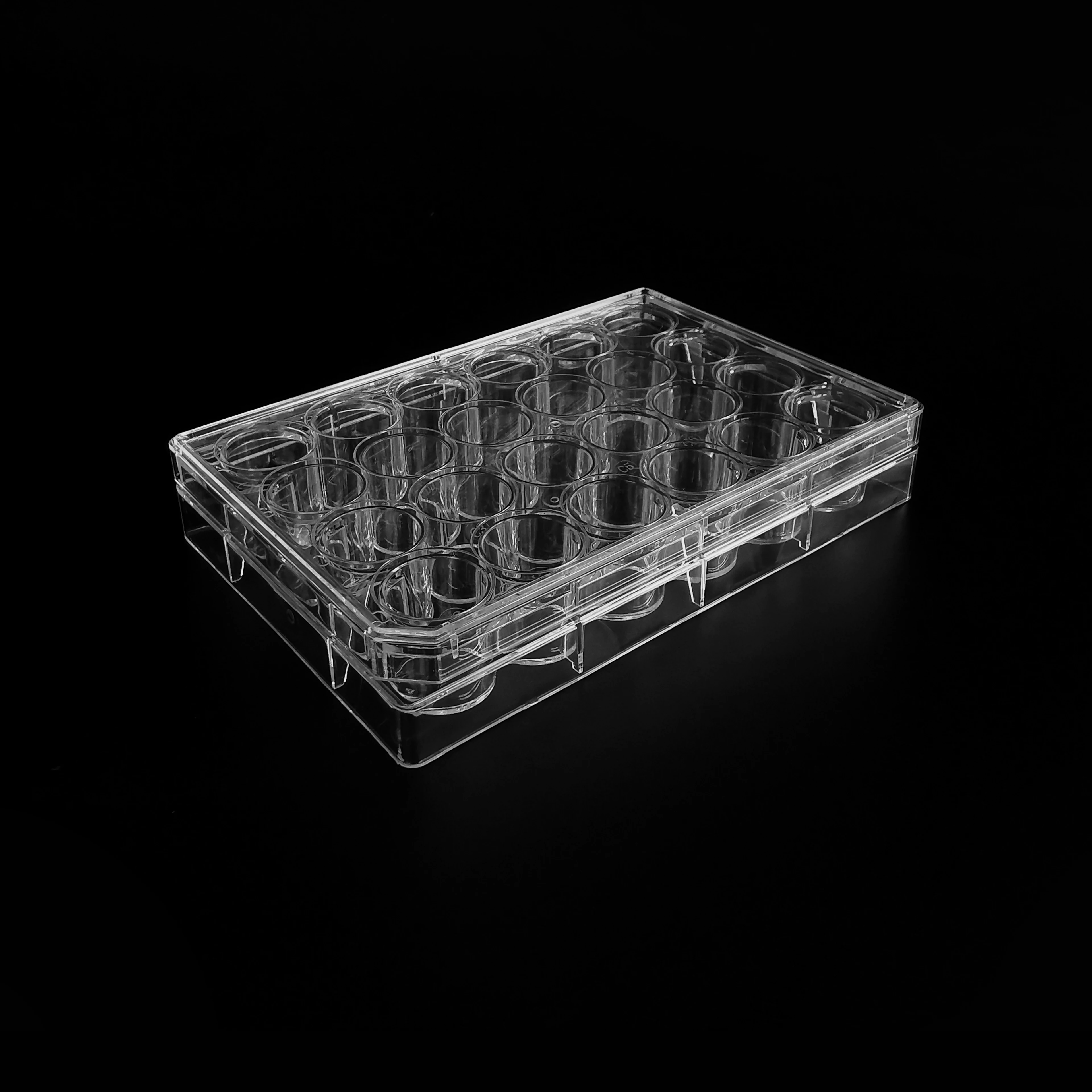 Wholesale Laboratory Polystyrene Rigid Plastic Packaging TC Treated 24-well Cell Culture Plate Dish