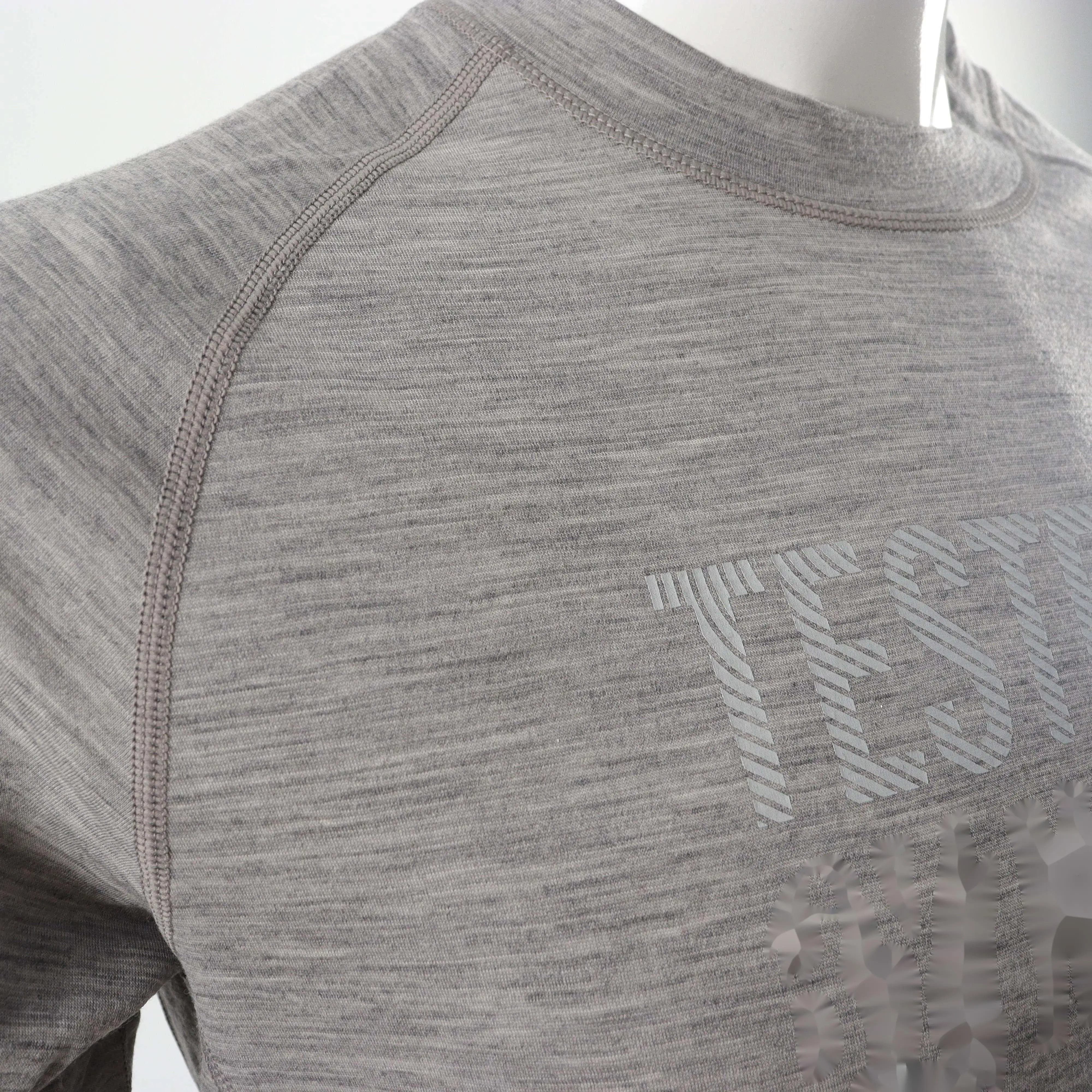 custom wholesale merino wool men thermal underwear long sleeve shirt