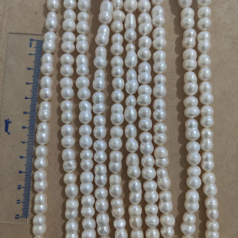 good quality baroque freshwater natural pearls 8-9mm Calabash bead pearl strand for jewelry Making loose beads wholesale