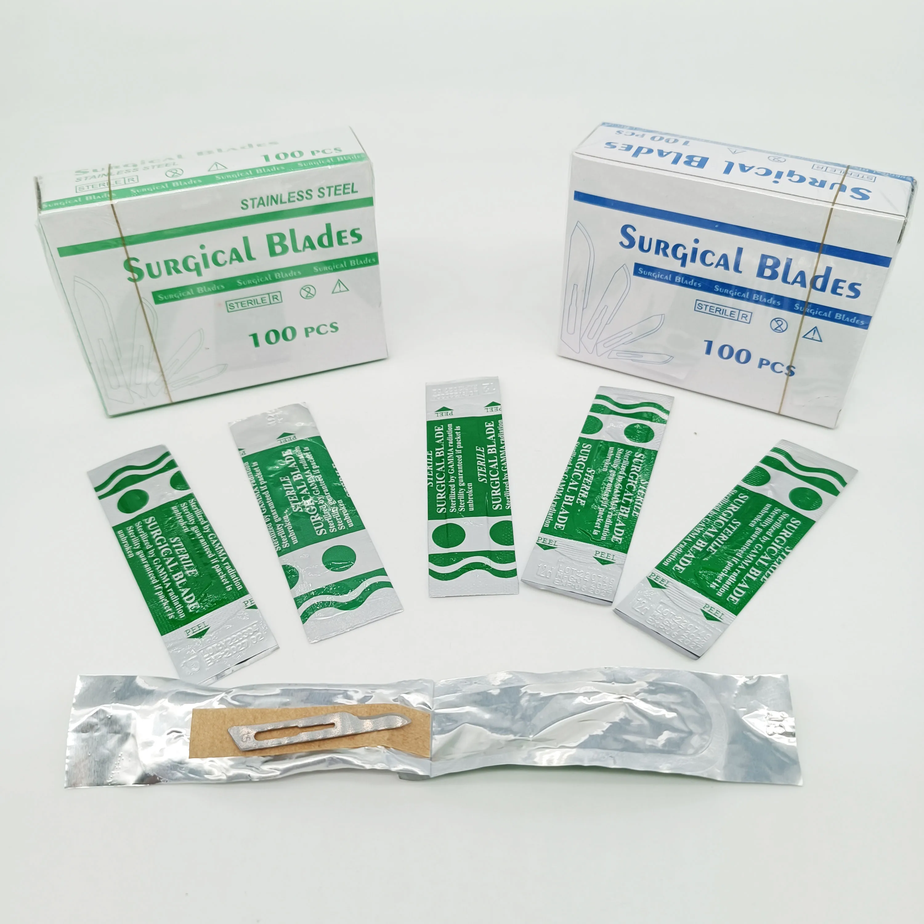 Universal disposable carbon steel stainless steel  sterile scalpel dental sterile surgical blade