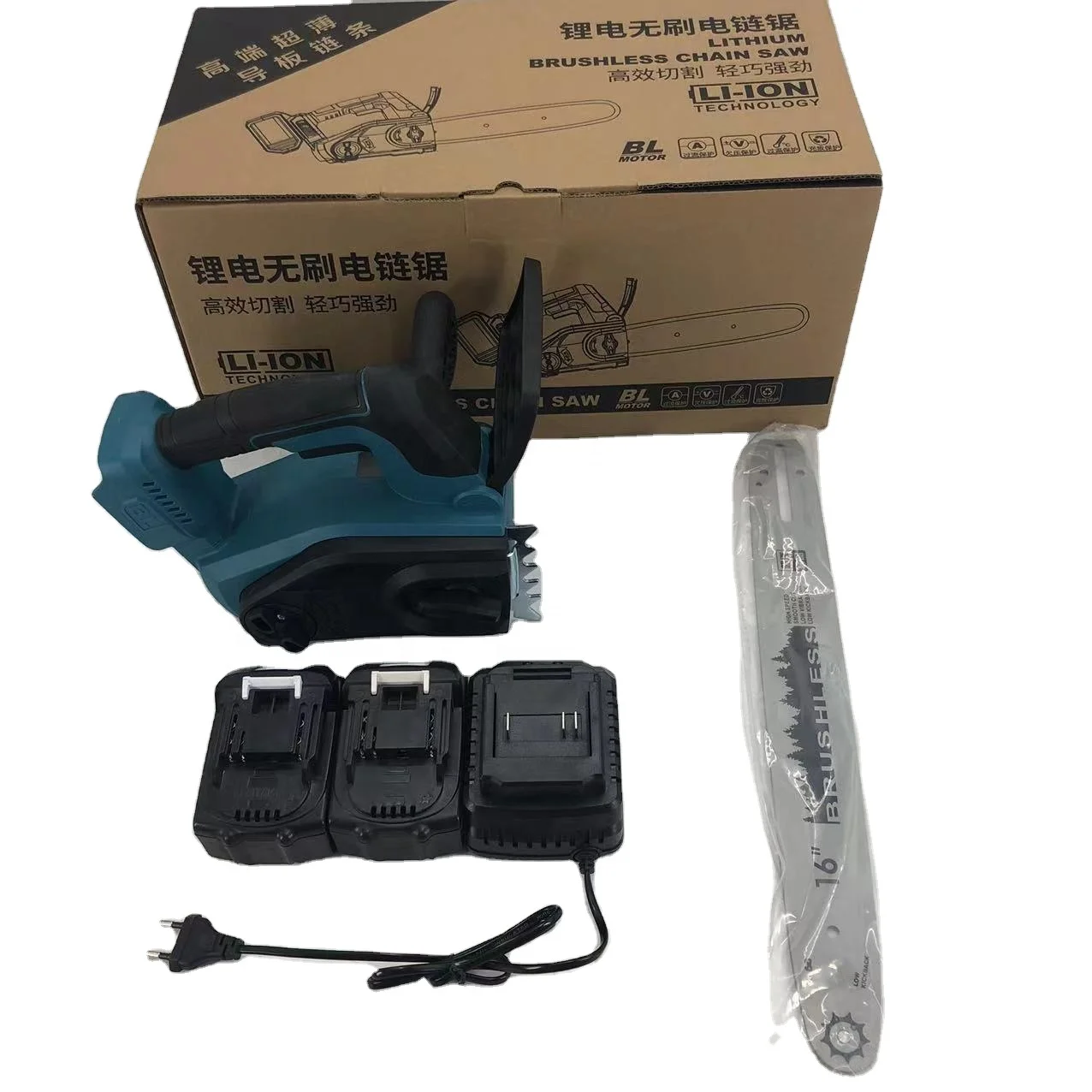 16 inch electric chain saw, rechargeable handheld electric saw, logging single hand saw, tree cutting and pruning saw