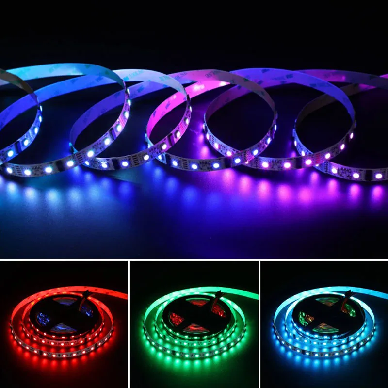 RGBIC USC512C4 60 LEDs Pixel Digital Flexible Tape Waterproof  FPCB DMX Signal 12V 14V LED Strip Light