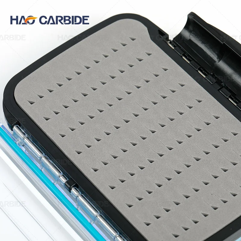 Waterproof double side fishing tackle box fly fishing flies Storage box