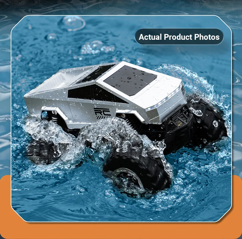 KOUYIKOU Remote-controlled Amphibious Off-road Electric Four-wheel Drive Stunt High-speed Climbing Waterproof Car Toy FOR boy