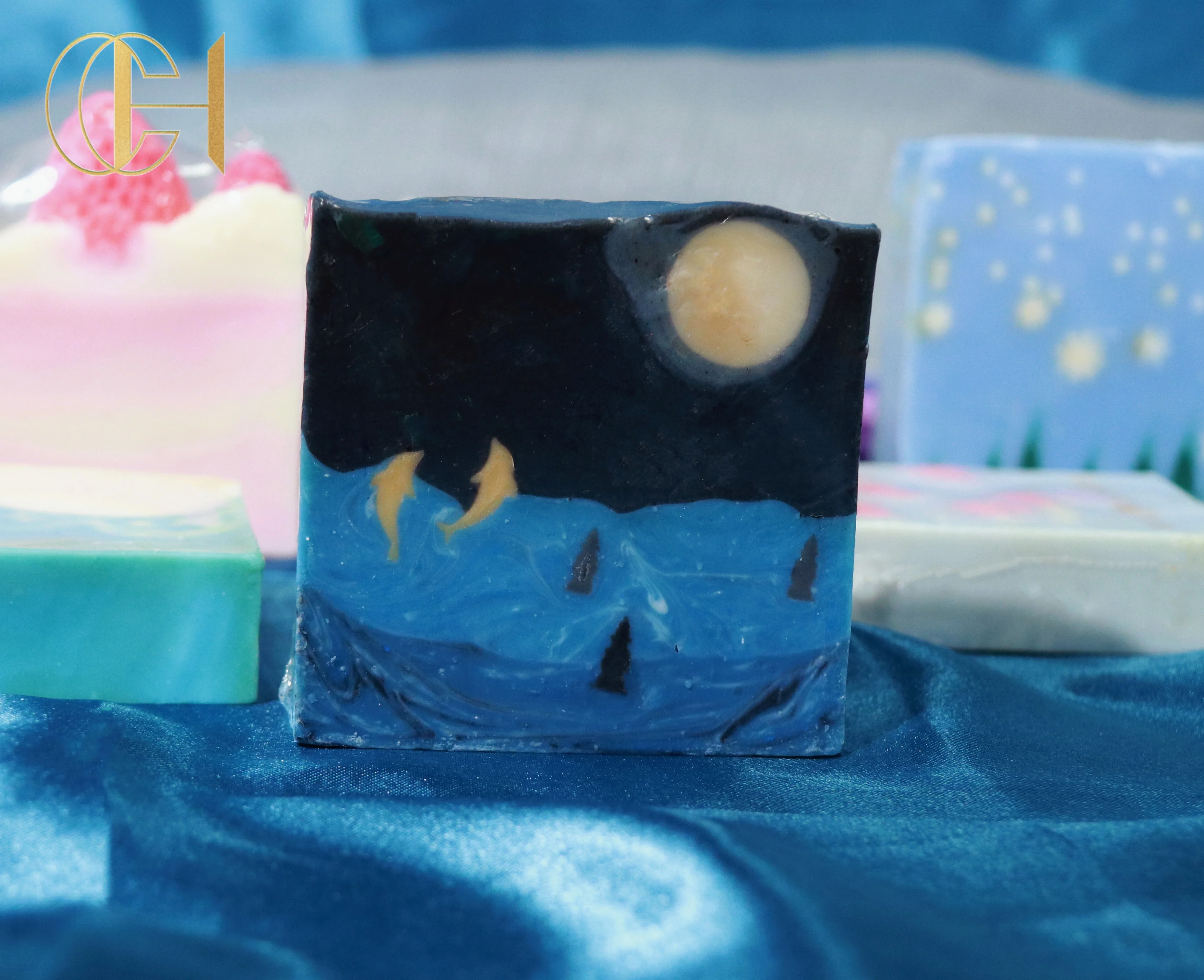 C&H Custom Cold Press Soap Nourishing Deep Cleansing Organic Rose Himalayan Salt Handmade Soaps with Custom Box