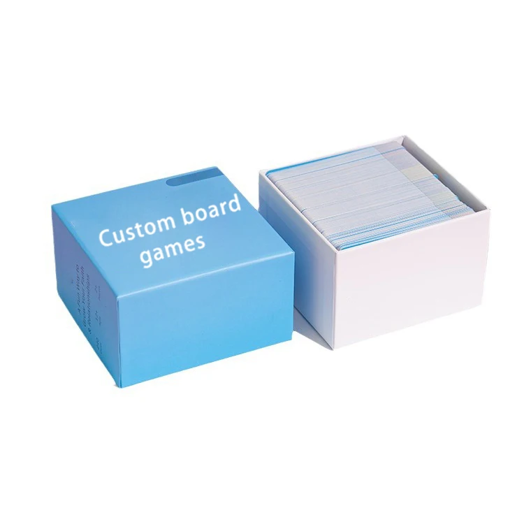 Custom Board Card Printing Deck Personalized Game Cards Party Full Color Game Poker Playing Card With Box
