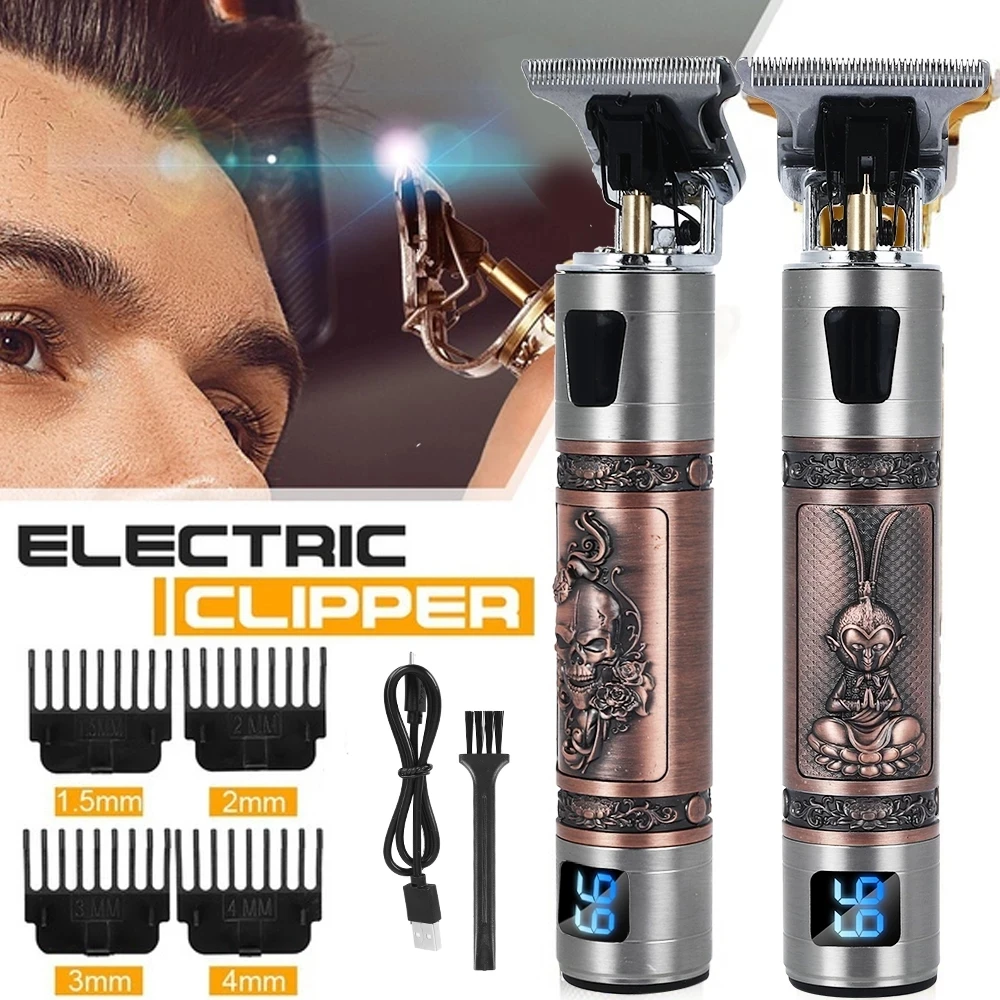 
Professional Hair Clipper Trimmer Hair Cutting Machine Electric Barber Clippers Rechargeable Wired Clipper 