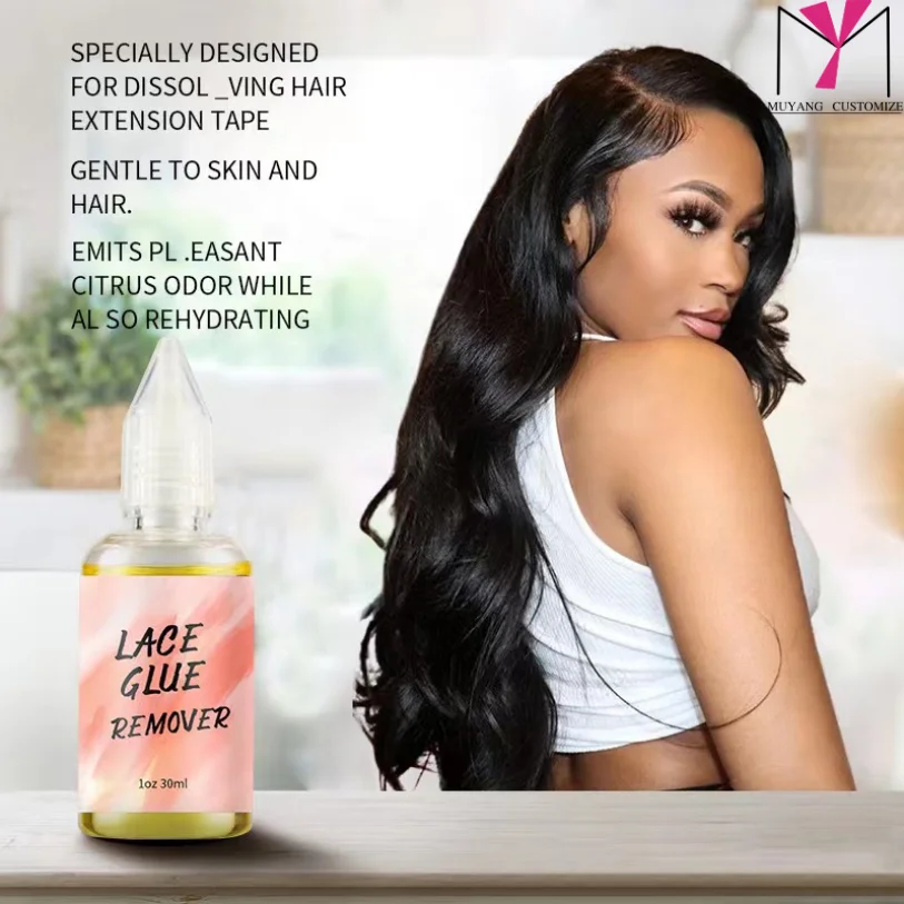 Custom Extreme Hold Waterproof Transparent Lace hair Gel and Remover Waterproof Spray Lace Glue Set