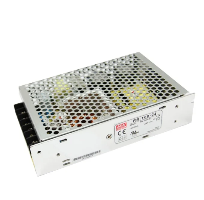 mean well 100W Single Output Switching Power Supply RS-100 seri es