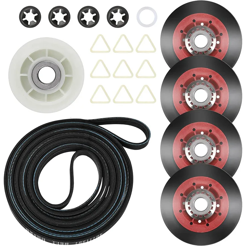 4392067 Dryer Repair Kit WPW10314173 Drum Roller 661570V Belt Replacement PARTS