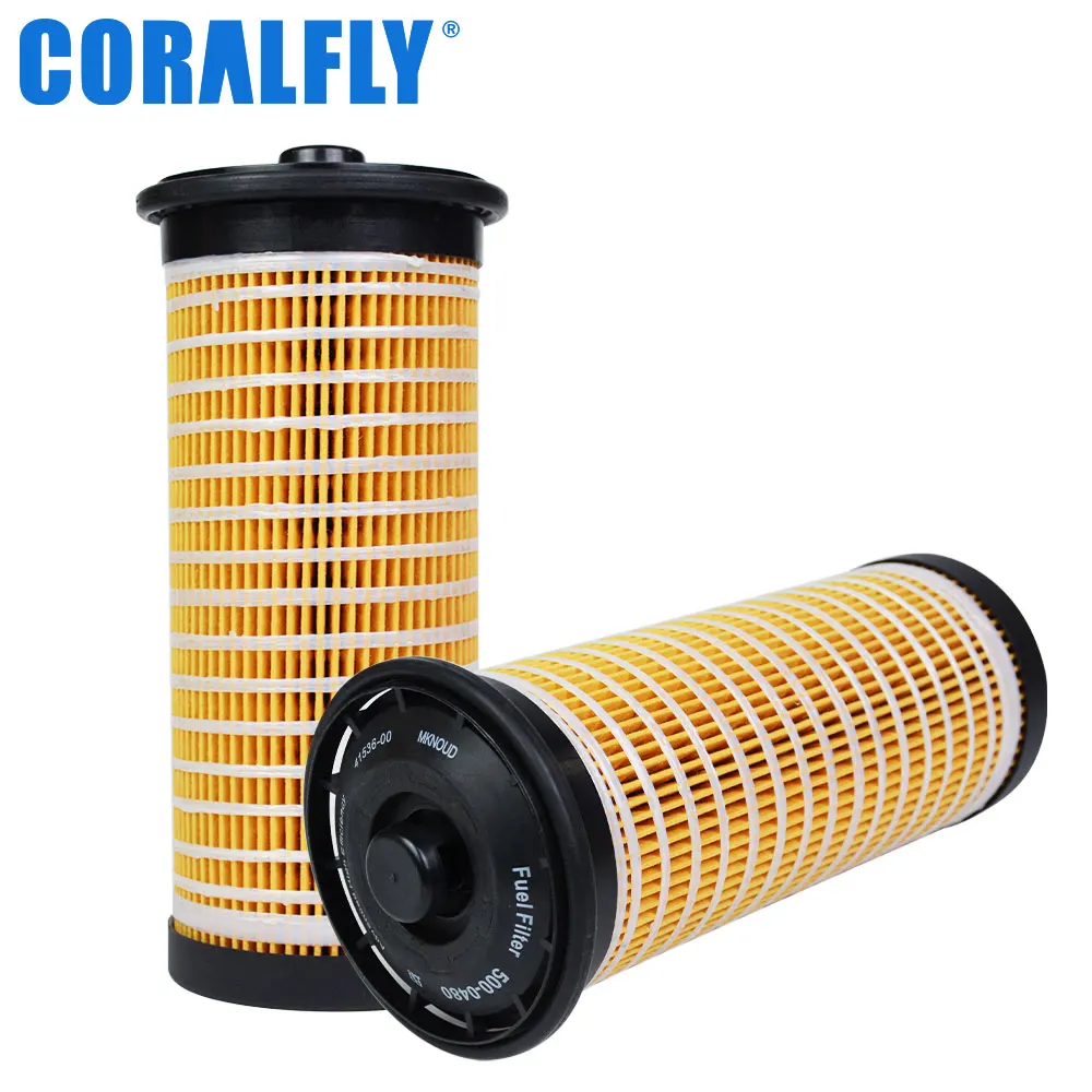 Фильтр топливный Coralfly 500-0480 P502022 5000483 SP892 A04H4123 PF2123 11421250534 экскаватора