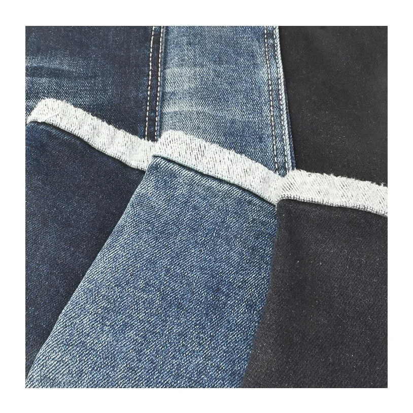 colored denim fabric Good quality waterproof hemp canvas denim jeans fabric