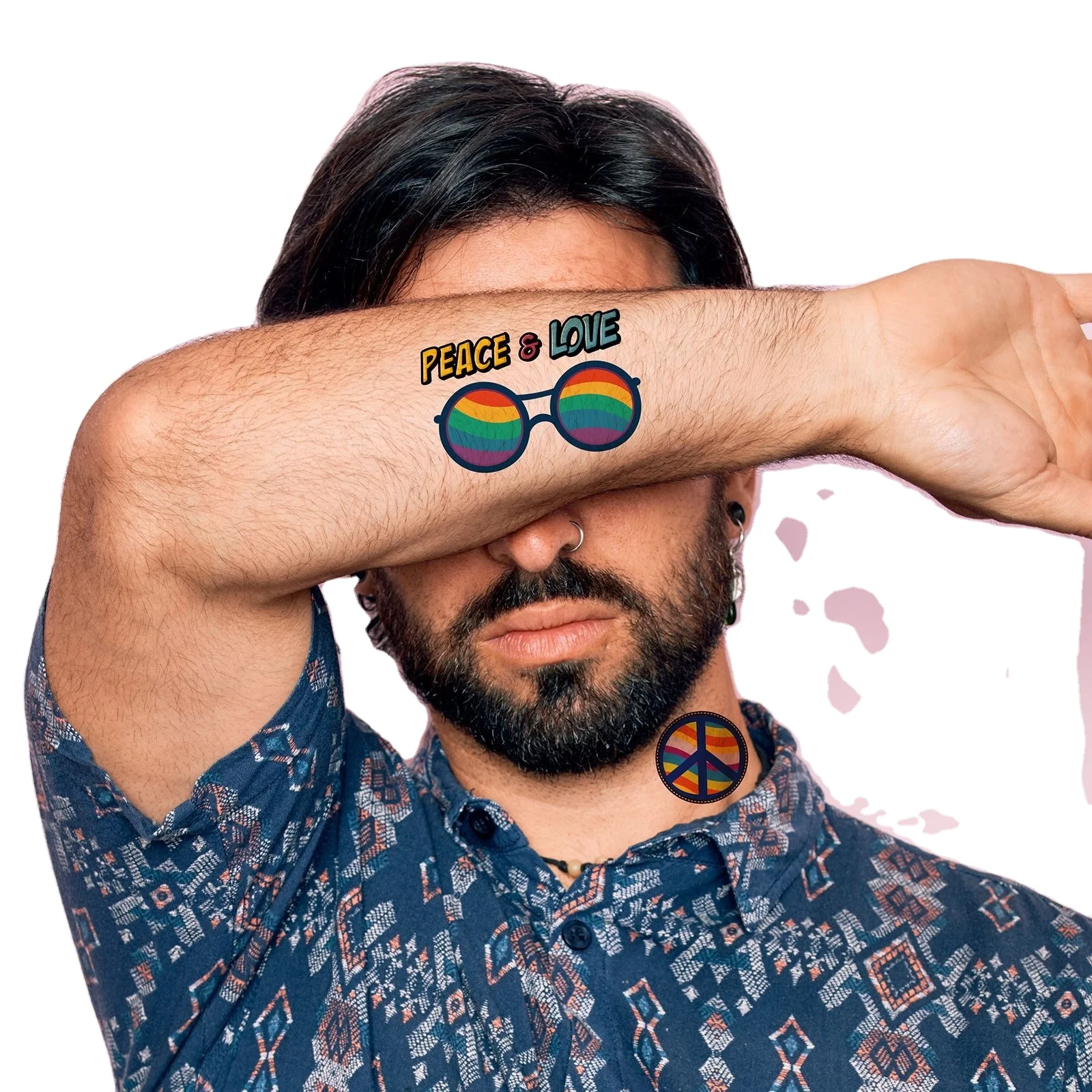 Custom cartoon natural skin safe tattoo stickers kid temporary party tattoo sticker for hippie girls and man