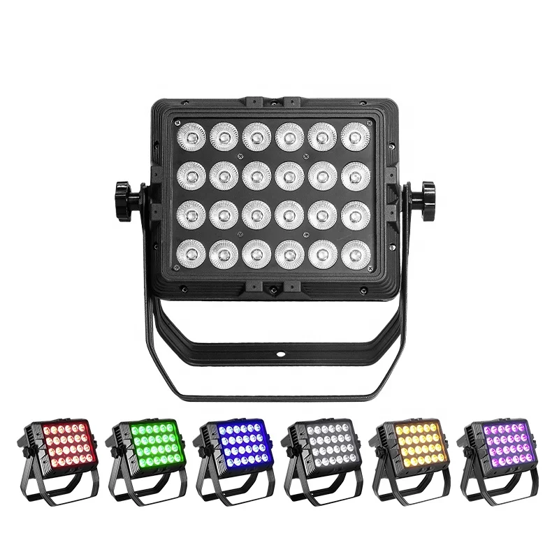 Светодиодный прожектор высокой мощности dmx 512 24pc 18w rgbwa uv