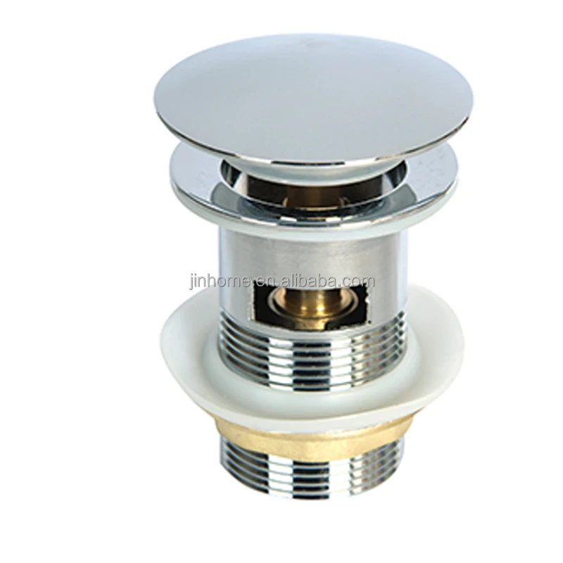 Bathroom Accessories Waste Pop Up Brass Pop Up Drain Stopper With Overflow for Bathroom Basin