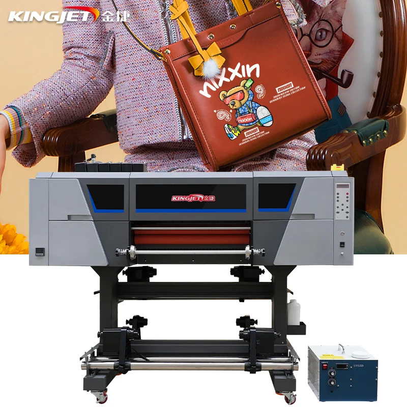 60cm uvdtf A3 A4 Size UV LED DTF Printer For Epson 60cm UV Ink Led uv dtf printer Printing Machine With Varnsish