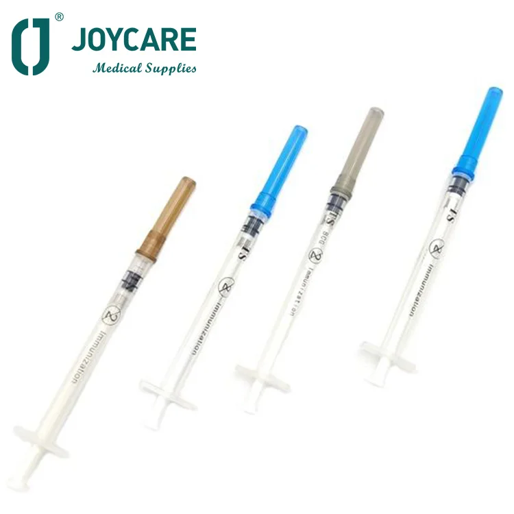 Disposable Auto disable AD Syringe 0.05ml 0.1ml 0.2ml 0.3ml 0.4ml 0.5ml 1ml AUTO disable syringe