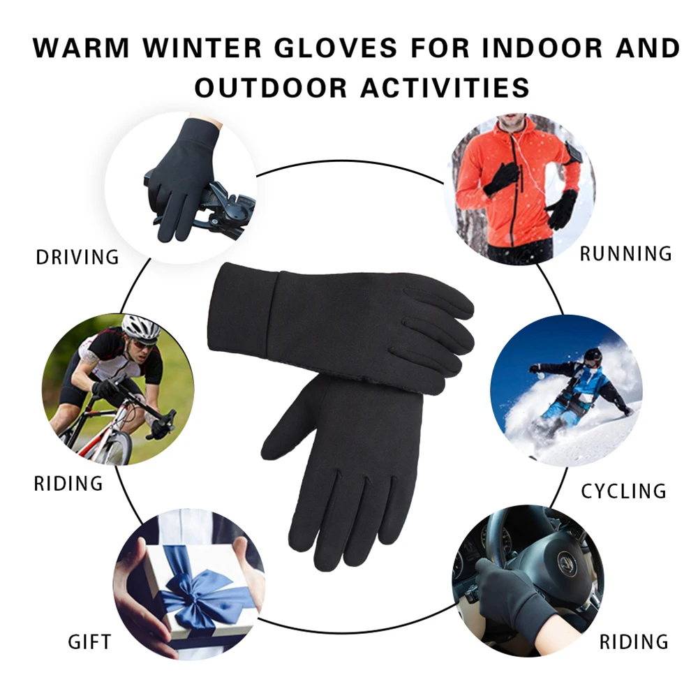 Custom logo sports morning run warm touch screen windproof gloves