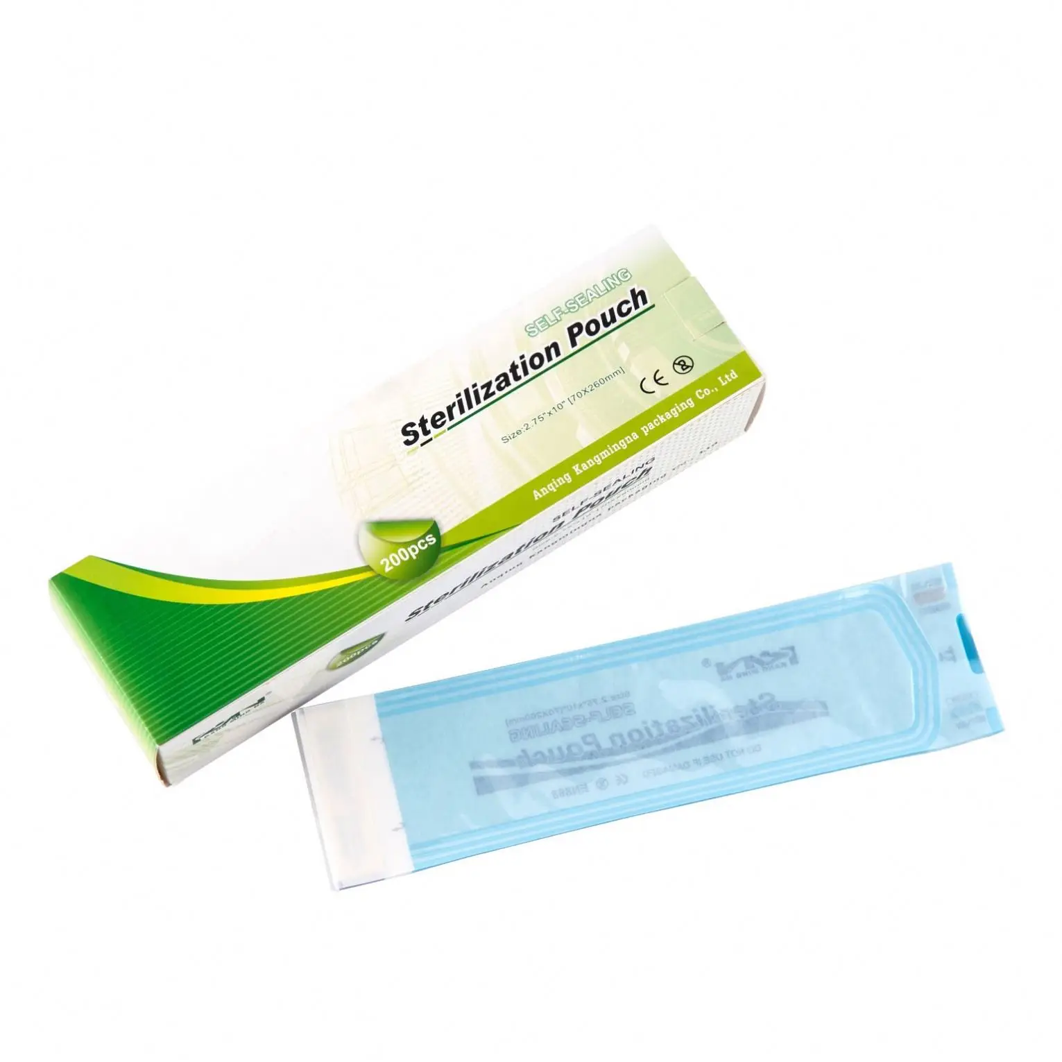 Self sealing medical sterilization packing pouches autoclave bags 200pcs/box