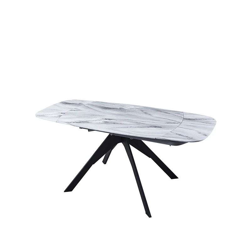 Luxury Stainless Steel Square Marble Dining Table Set Furniture Imported Modern Dine Room Chaires Dining Tables