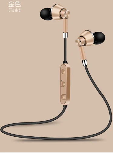 Wireless sports headset metal wireless headset in ear sports waterproof