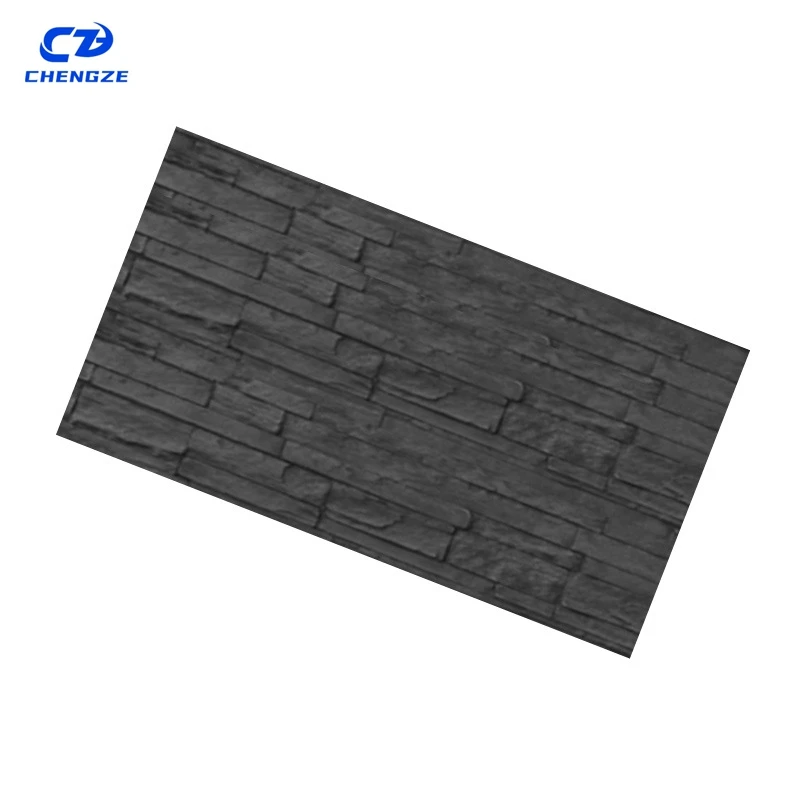 Factory popular pu crushed wall sand stone slab foam decoration