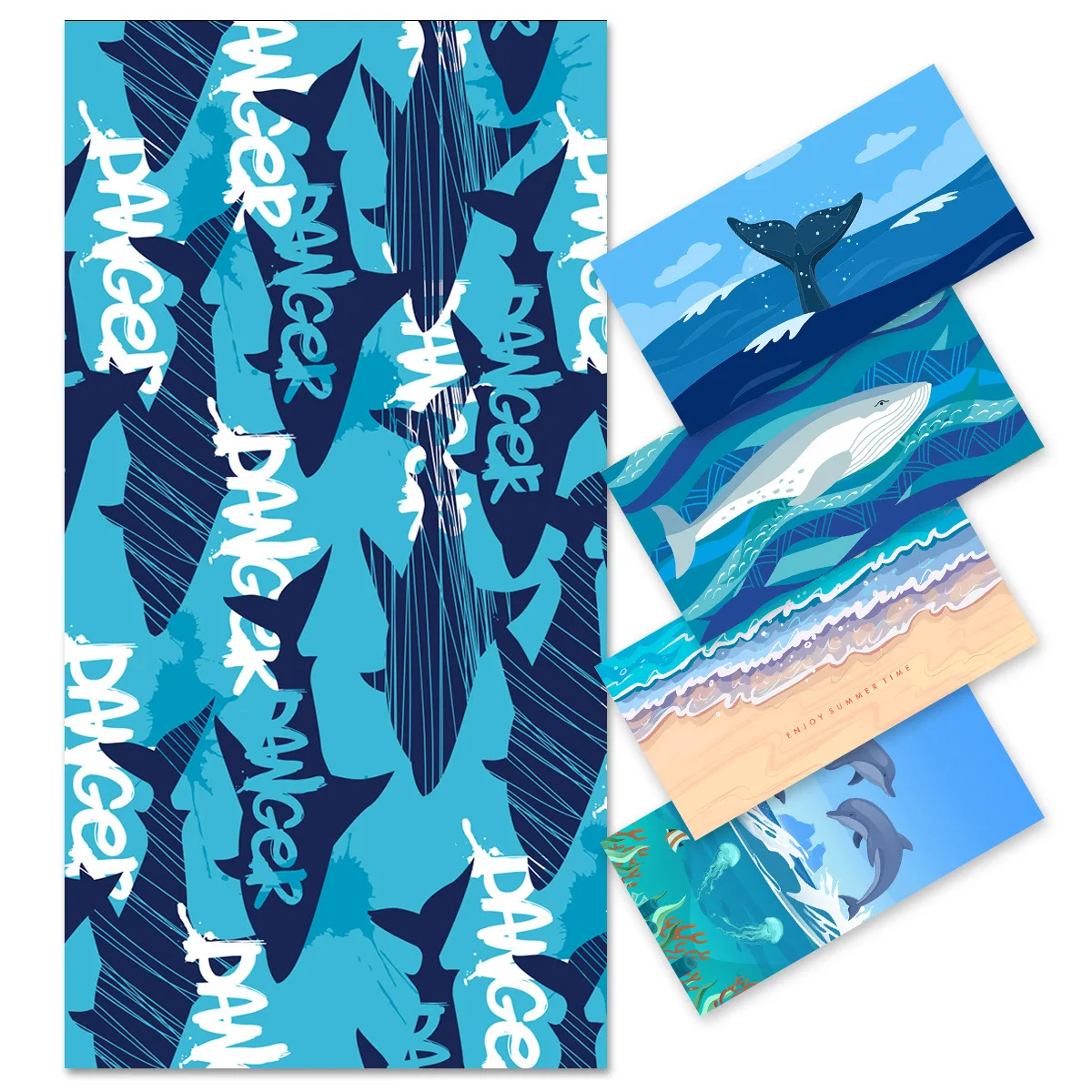 Thick Terry Microfiber Sand Free Microfiber Beach Towel Quick Dry Towel Beach Towel Custom With Mesh Bag Package