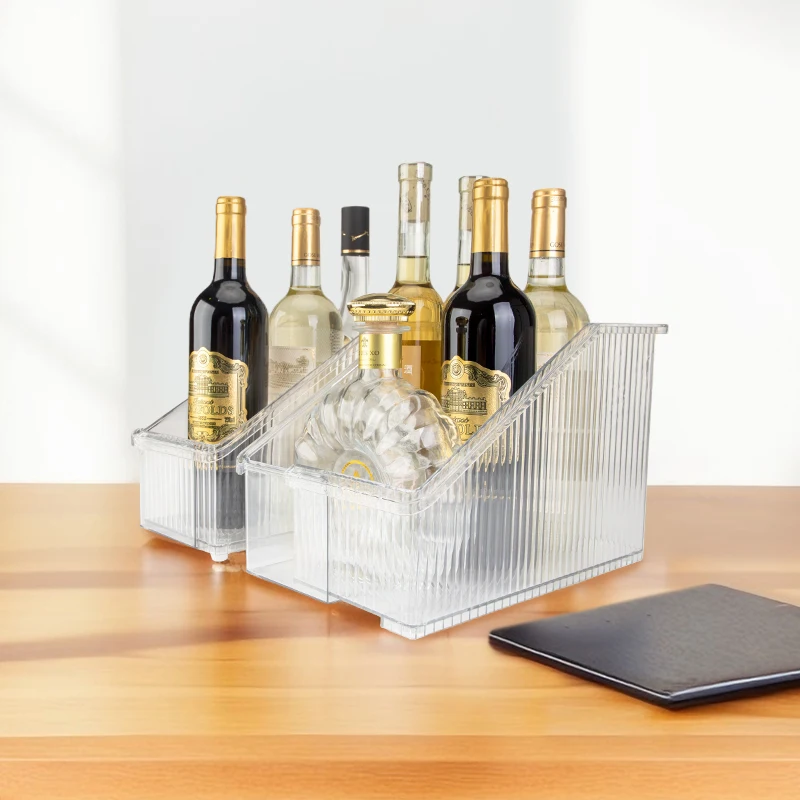 GREENSIDE Retractable Plastic Storage Bins PET Waterproof Kitchen Storage Containers for Food Refrigerator Storage  Wholesale