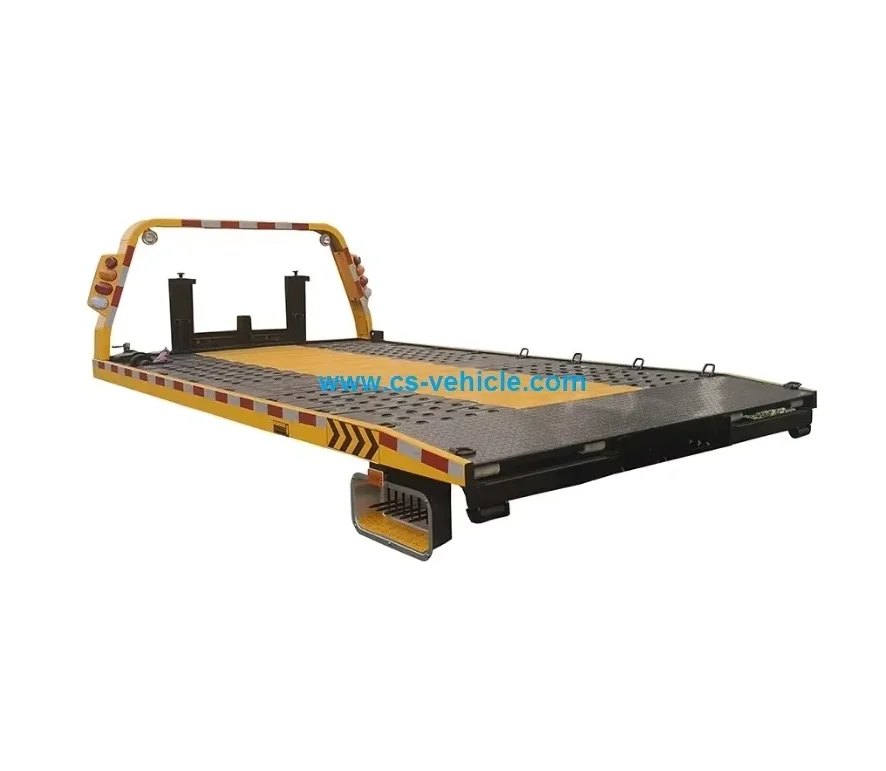 Customized Flatbed Wrecker Truck Upper Body  6tons 8tons 10tons Platform SKD Road Recovery Upper Equipment to Chile