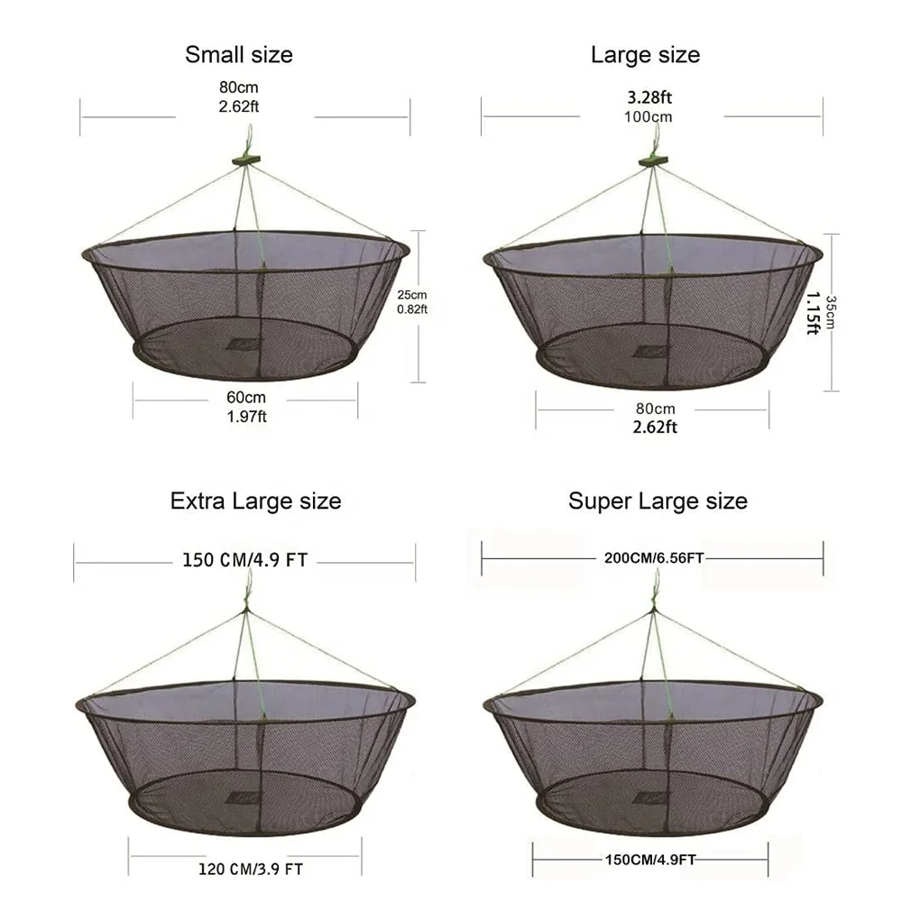 foldable australia fishing trap pe net crayfish cage plastic fish trap