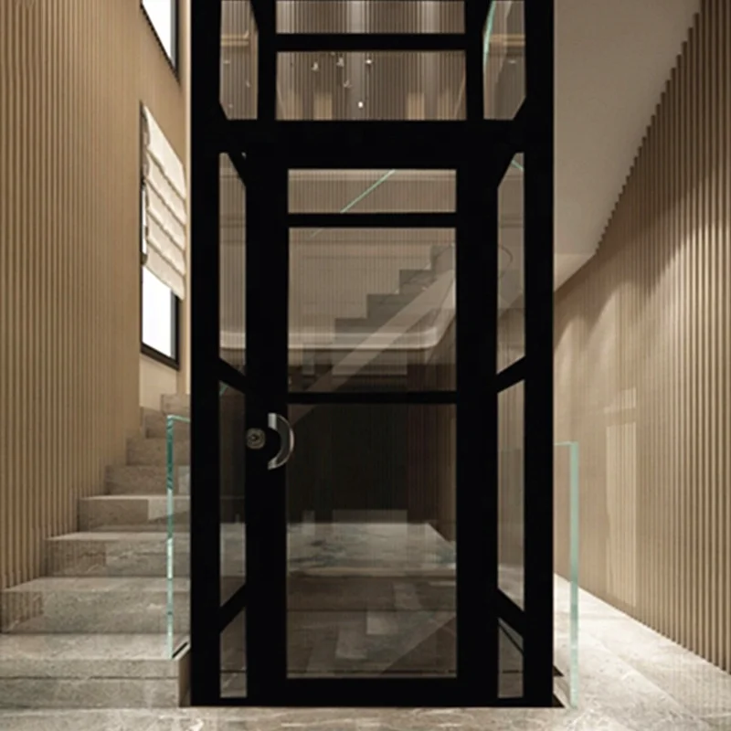 Elegant Glass Capsule Elevator for Home Living