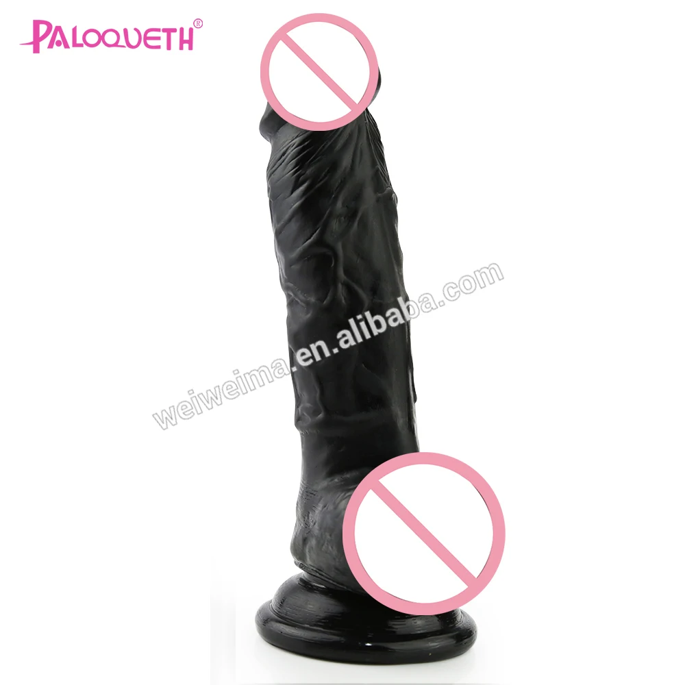 
PALOQUETH hot selling medical big black cock silicone sex toy dildo for men masturbation 