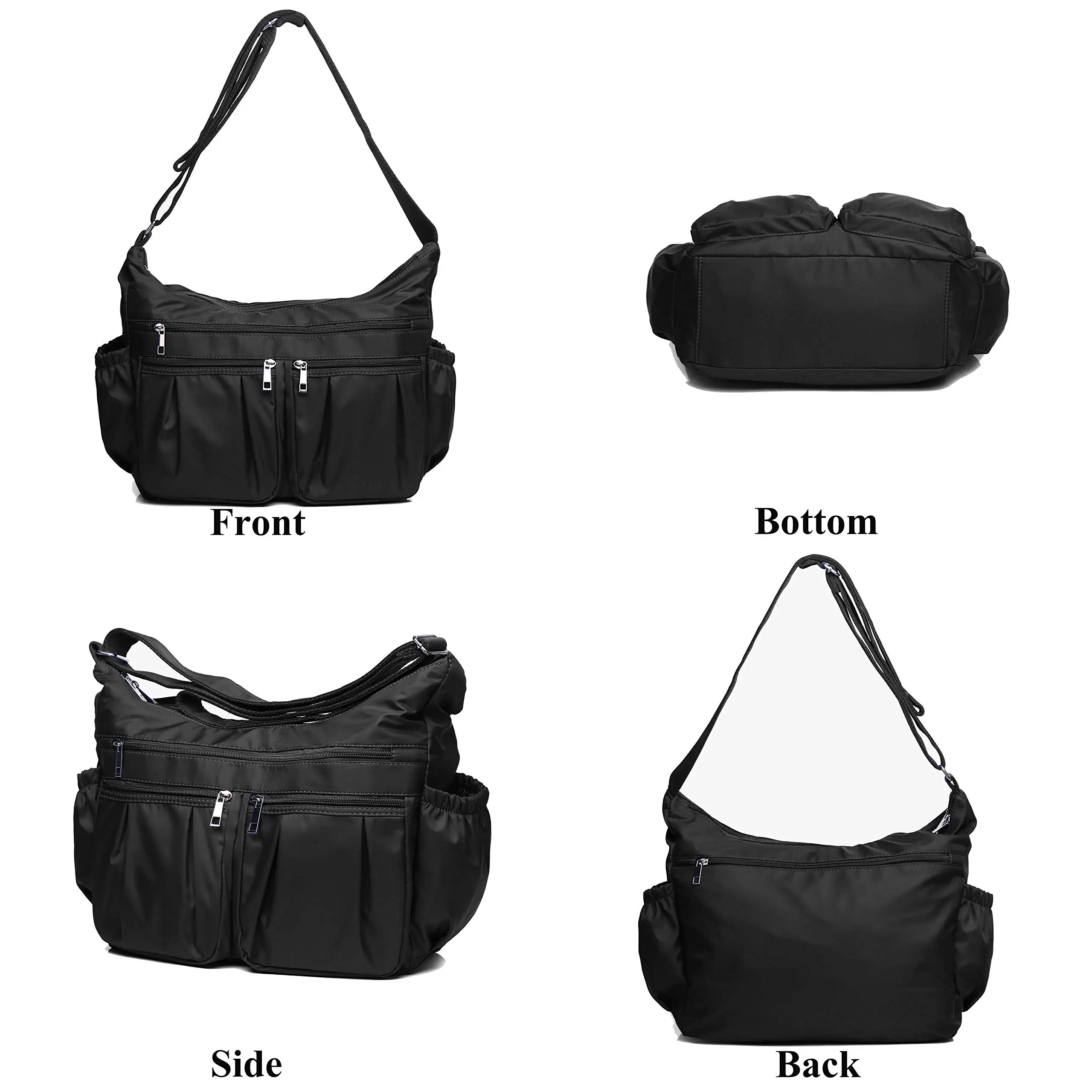 Support OEM ODM Crossbody Purses for Women Shoulder Handbags Lightweight Waterproof Nylon Travel Bag Ladies Pocketbooks