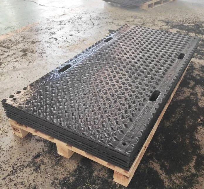 Temporary HDPE Construction Track Protection Ground Mat/4*8ft protection ground cover mats