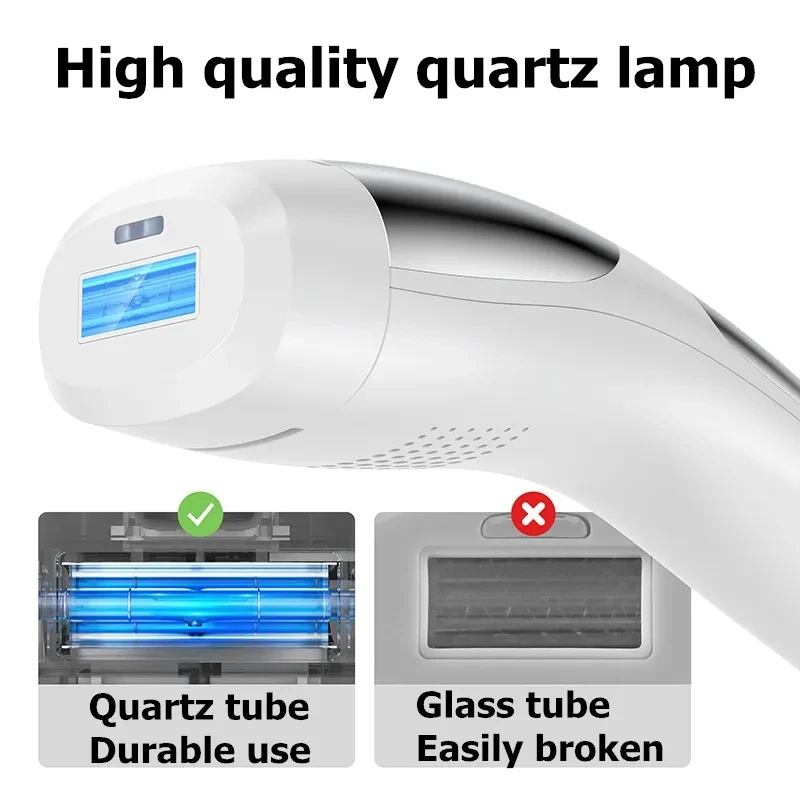 Household laser hair removal machine Sapphire Ice Feeling Painless Ipl Laser Hair Removal device for facial bikini artpit les