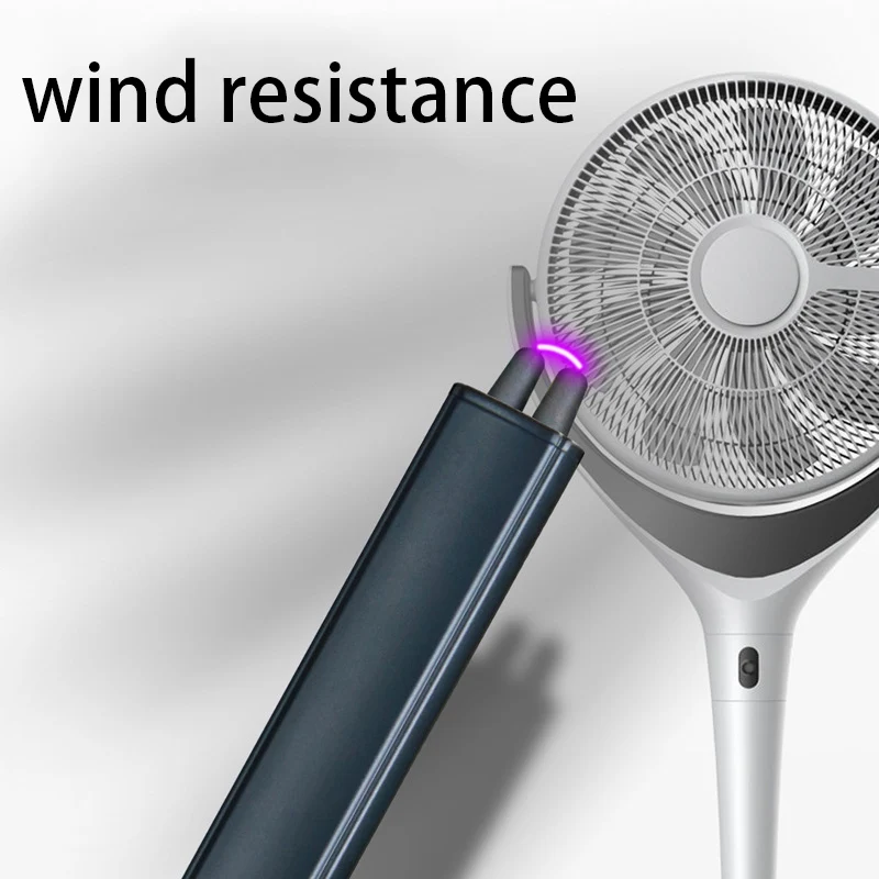 Candle Bbq Camping Kitchen Electric Rechargeable Usb Lighter Arc Windproof Flameless Plasma Lighter Long Stick With Rope