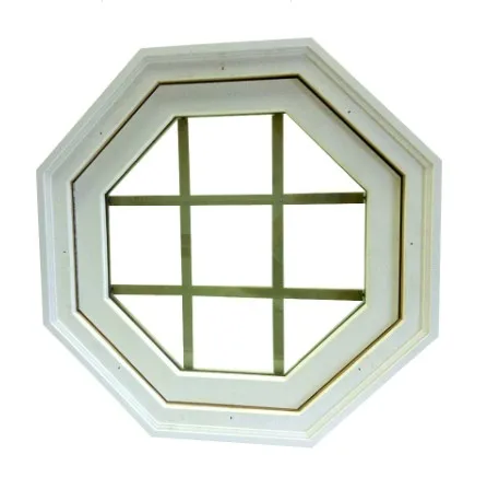 
Octagon Replacement Paint Grade Vinyl Window (Rough Opening: 24.5-in x 24.5-in; Actual: 26.5-in x 26.5-in) 