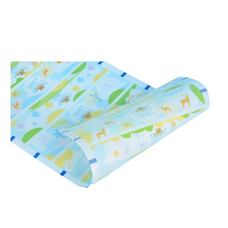 Diaper raw materials velcro side tapes 3 pieces green blue color elastic PP Frontal Tape For Disposable Baby Diaper Materials