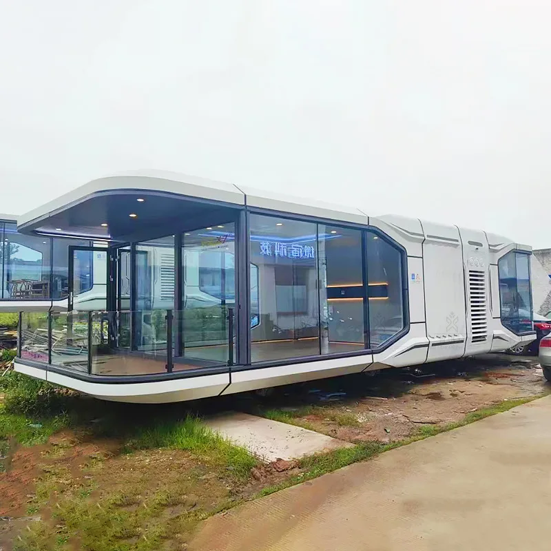 8.5m Beautiful Cheaper Kizilsu Featured Space Ship Landscape Mobile Space Capsule Cyber Star Wildlife Camping House