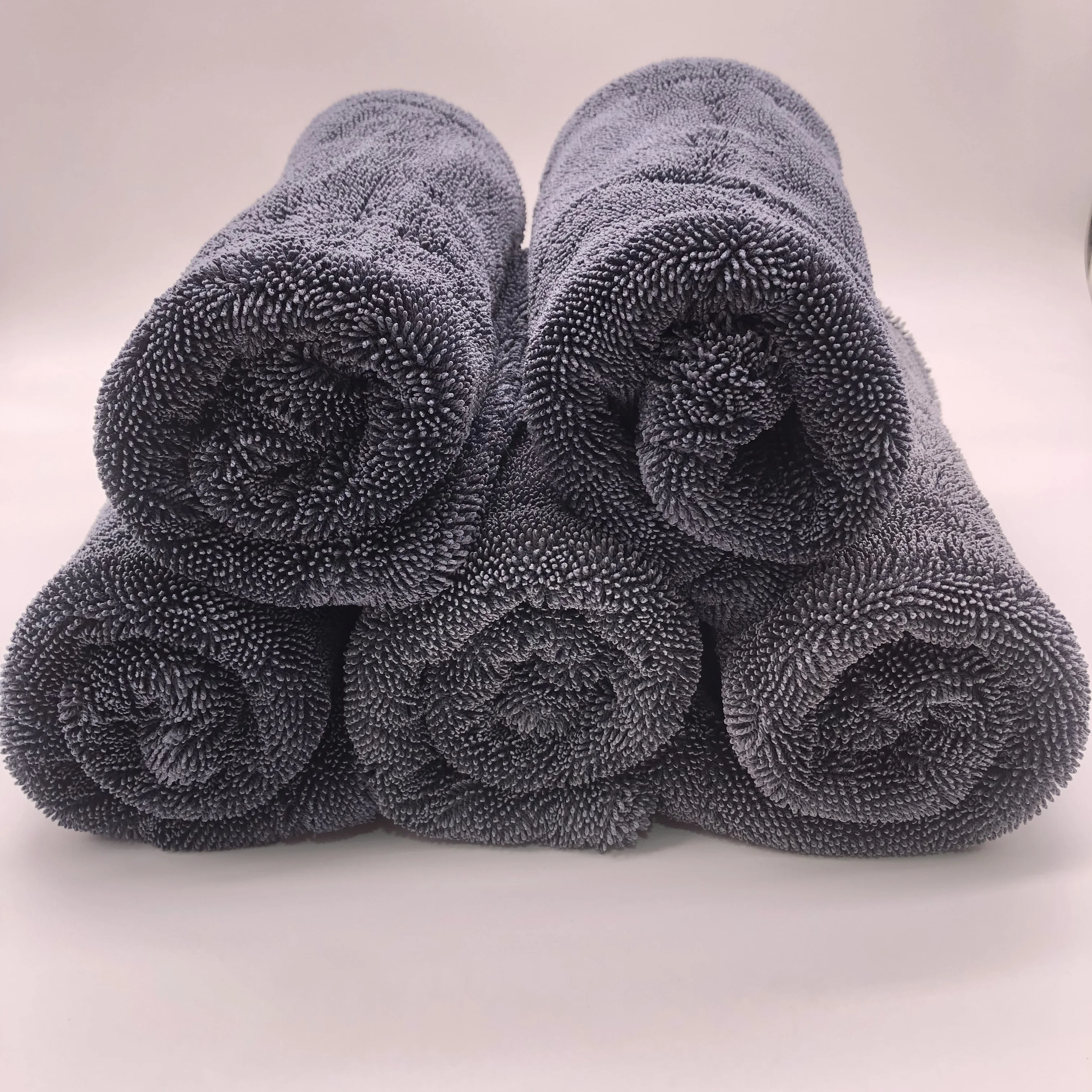 1200 gsmAbsorbent good twist cloth towel Microfiber Lint Free 90x60 Large Twist Loop Towels For Car Wash