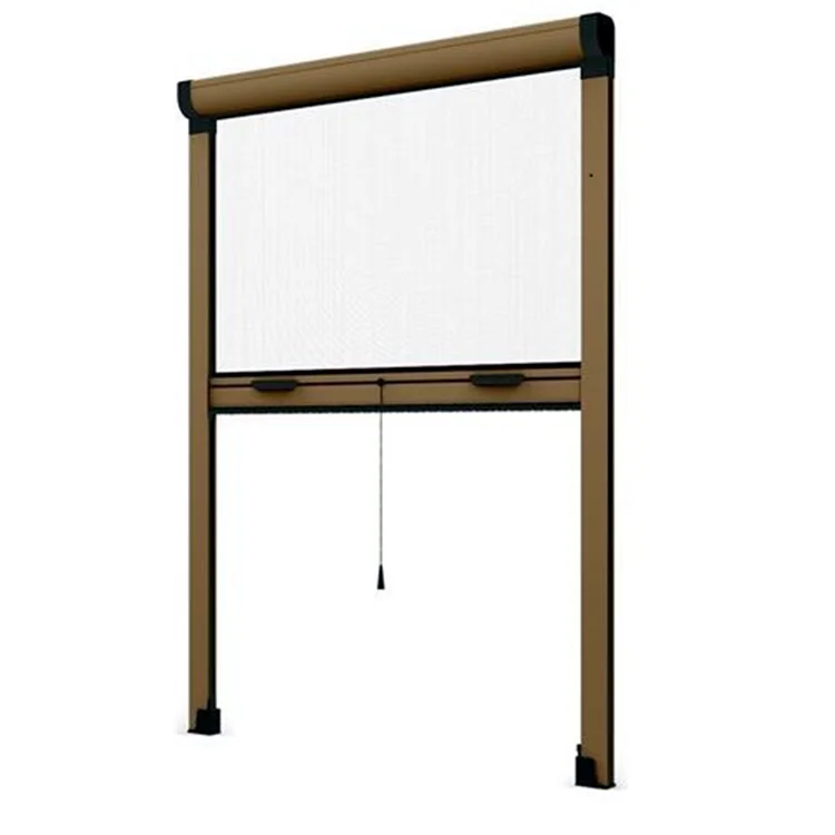 Aluminum Frame Fiberglass Mesh Fly Screen Window Roller Insect Screens Retractable Screen Window