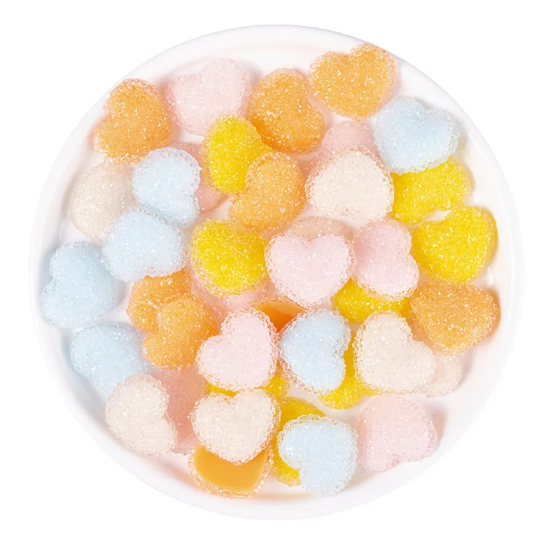 Hot Sales Resin Candy Charms Simulation Food Play Love for Decoration